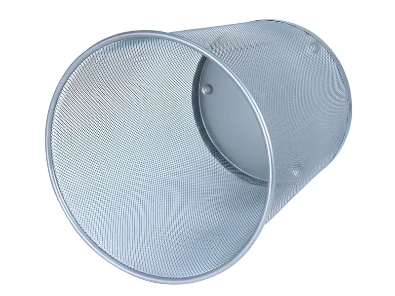 Wedo Office Papierkorb Metall silber – Produktbild 1 von 2