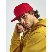 Atlantis Headwear Atlantis Headwear Atlantis recycelte Flat-Cap mit Kunststoffverschluss, Dunkelgrau, – Produktbild 1 von 1