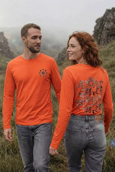 KOKOworld KOKOworld Bluse Tamal, Orange sun&soil (orange), – Produktbild 3 von 4