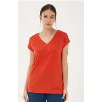 ORGANICATION ORGANICATION T-Shirt aus Tencel- Bio-Baumwolle-Mix, Red, – Produktbild 1 von 1