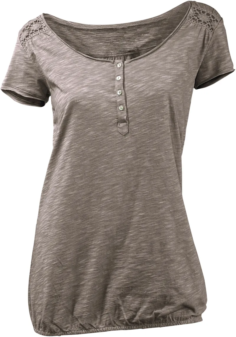 heine Rundhalsshirt taupe, Taupe, – Produktbild 2 von 2