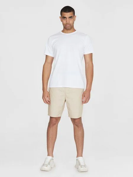 KnowledgeCotton Apparel KnowledgeCotton Apparel Popelin Shorts FIG Loose aus Bio-Baumwolle, Natur light (feather grey), – Produktbild 2 von 2