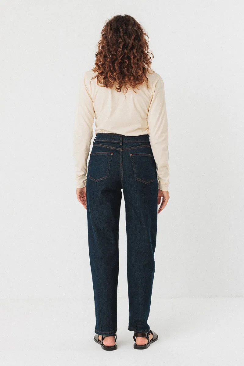 SKFK SKFK Damen vegan Jeans Ania Blau, Extra dunkelblau, – Produktbild 1 von 2
