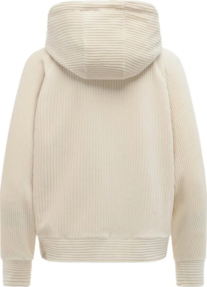 ragwear ragwear Sweatjacke Corduly Cordy Freizeitjacke Zip-Hoodie aus weichem Kord in Samt-Haptik, Braun, – Produktbild 4 von 4