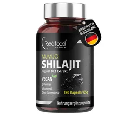 Redfood Mumijo Shilajit Kapseln - Original aus dem Himalaya, 80% Fulvinsäure Kapseln, 1 er 180 St., 135 g – Produktbild 1 von 1