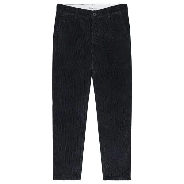 KnowledgeCotton Apparel KnowledgeCotton Apparel Cordhose Chuck regular corduroy pants, Black jet, – Produktbild 1 von 3