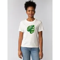 watapparel watapparel T-Shirt Frauen Monstera 2.0, Off white, – Produktbild 1 von 1