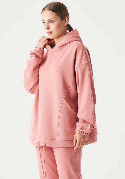 ORGANICATION ORGANICATION ESSENTIALS-HANDE- Soft Touch Oversize Hoodie aus Bio-Baumwolle, Blush, – Produktbild 3 von 4