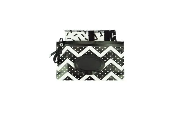 NoWaste Wrapping NoWaste Wrapping Feuchttücher Box waschbar wiederverwendbar Baby ver. Motive, Schwarz/weiß, – Produktbild 2 von 2