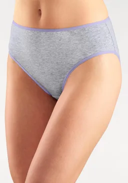 petite fleur by Lascana Jazz-Pants Slips grau-meliert, weiß – Produktbild 1 von 1