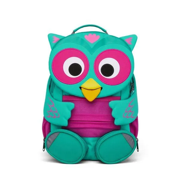 Affenzahn Affenzahn Ergonomischer Kinderrucksack "Großer Freund", Eule (türkis), – Produktbild 1 von 4