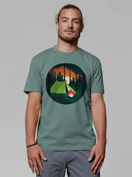 watapparel watapparel T-Shirt Unisex Zelten, Green bay, – Produktbild 2 von 4