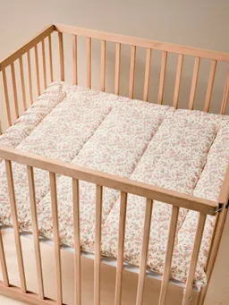 Vertbaudet Spieldecke/Laufstalleinlage aus Musselin Baby FLEURS – Produktbild 1 von 1