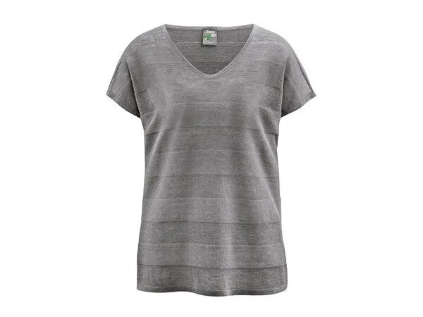 HempAge Hempage Damen Strick T-Shirt 100% Hanf, Taupe(braun), – Produktbild 2 von 3