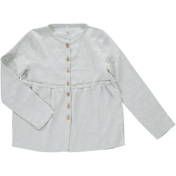 PETER JO PETER JO Shirt Violet aus Leinen, Creme, – Produktbild 1 von 3