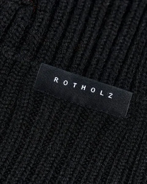 Rotholz Rotholz Kurze Mütze Merinowolle, Schwarz, – Produktbild 4 von 4