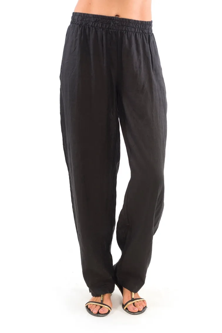 RAVENS VIEW IBIZA RAVENS VIEW IBIZA Damen vegan Hose Amalfi Schwarz, Schwarz, – Produktbild 2 von 2