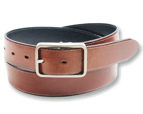 Greenbelts Greenbelts Herren Ledergürtel WENDY, Schwarz/cognac, – Produktbild 2 von 2