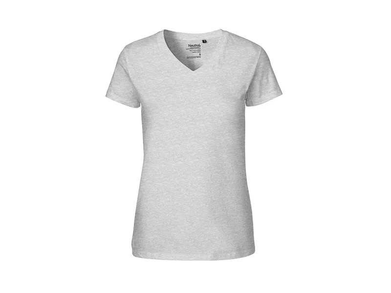 Neutral Neutral Bio-Damen-T-Shirt mit V-Ausschnitt 155 g/m² weiß, Gr. L – Produktbild 1 von 1