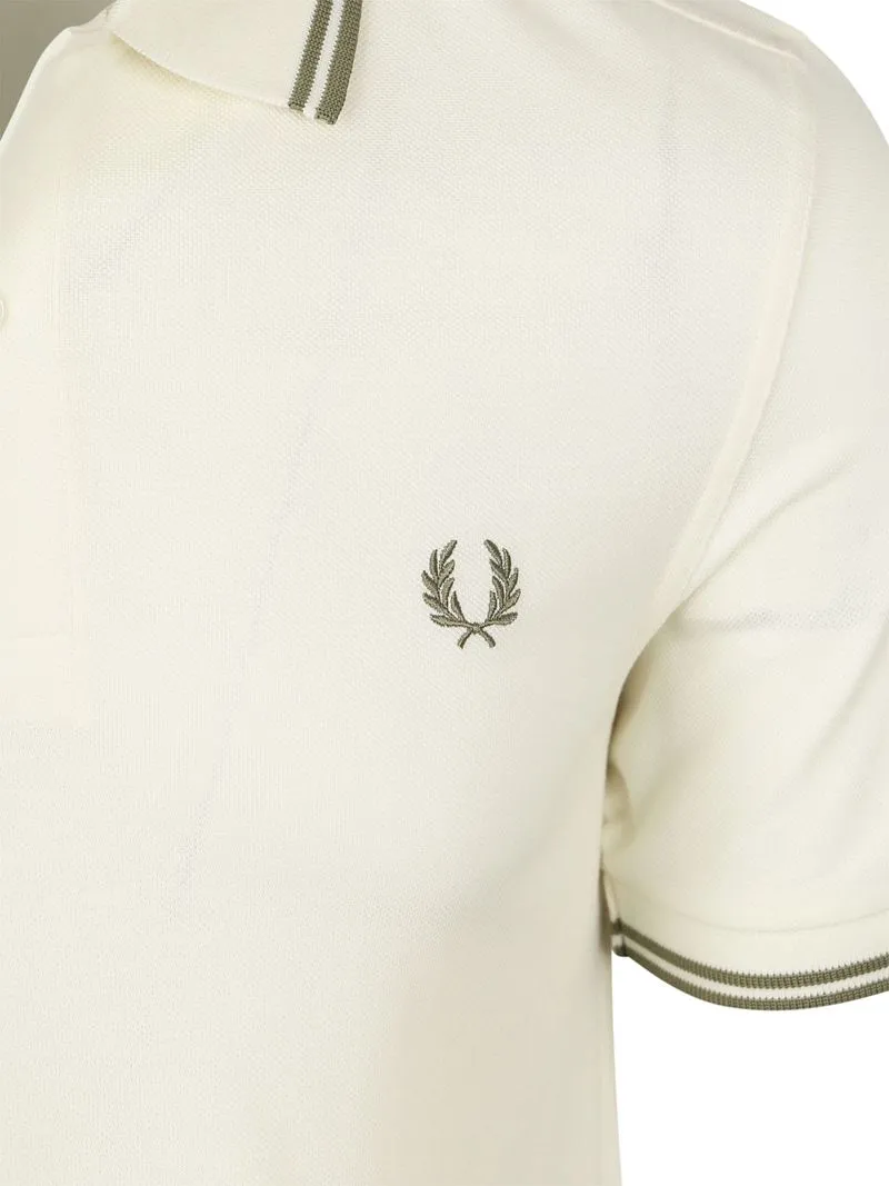 Fred Perry Fred Perry Polo Twin Tipped M3600 Ecru - Größe XXL, Wollweiß, – Produktbild 4 von 4