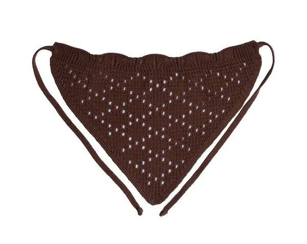 Kopyto Kopyto KEA RWS – durchbrochenes Damen-Tuch für Kopf, Hals und Hüften, Braun, – Produktbild 1 von 4