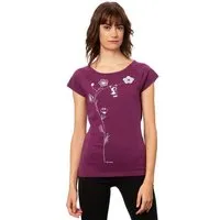 FellHerz FellHerz Damen T-Shirt Schaukelmädchen Bio & Fair & Vegan, Berry (lila), – Produktbild 1 von 2