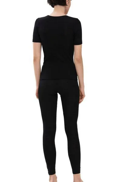 mey Mey Damen 1/2 Arm Shirt aus Merinowolle "Exquisite", Schwarz, – Produktbild 2 von 2