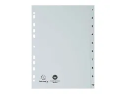 Exacompta Exacompta Register aus Recyclingkunststoff 10-teilig, DIN A4 – Produktbild 1 von 1