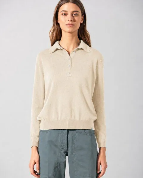 HempAge HempAge Edler Pullover Hanf/Biobaumwolle, Gobi (beige), – Produktbild 2 von 4