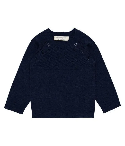 Sense Organics sense-organics Baby Strickpulli mit Knopfleisten * Natalnel* | GOTS | Sense Organics, Navy, – Produktbild 1 von 1