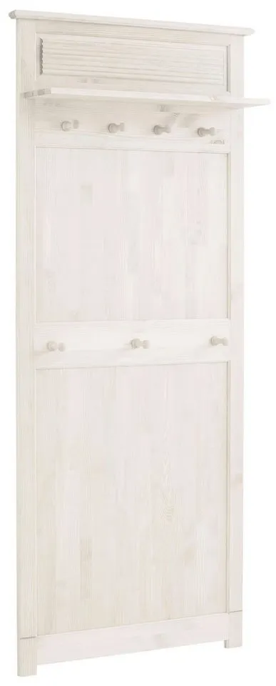 OTTO home Garderobenpaneel Rauna, aus massiver Kiefer, Breite 85 cm, FSC®-zertifiziert, Weiß, – Produktbild 5 von 5