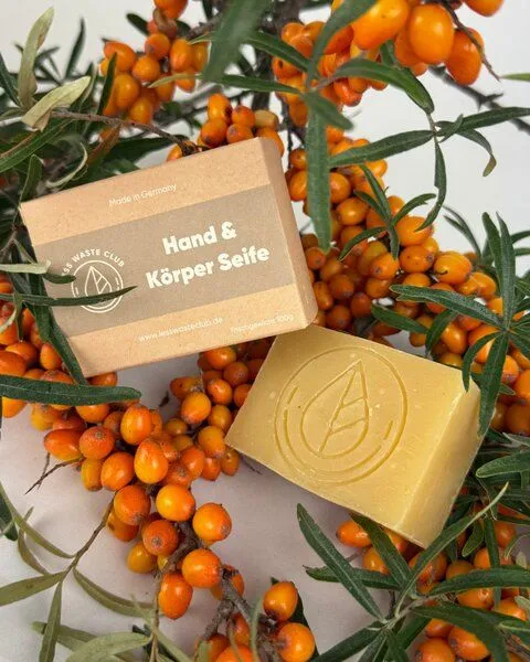 Less Waste Club (Eigenmarke) Less Waste Club (Eigenmarke) Orangenseife mit Sanddornextrakt – Produktbild 1 von 1