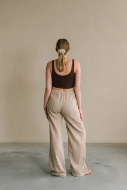 The View Yoga The View Yoga Damen vegan Hose Teya Maternity Beige – Produktbild 1 von 1