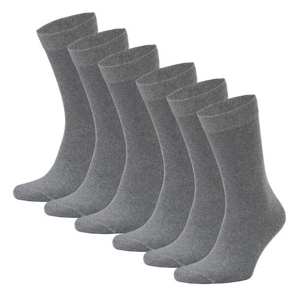 Opi and Max Opi and Max 3 Paar Bio-Baumwollsocken (98%) GOTS-zertifiziert, Grau melange, – Produktbild 2 von 3
