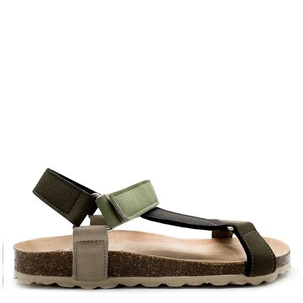 thies Vegane "thies ® Eco Bio Trek" Sandale aus recycelten Flaschen, Multi forrest, – Produktbild 1 von 4
