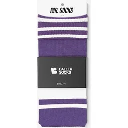 MR. SOCKS Ballertubes, 42-46, Purple / White – Produktbild 1 von 1