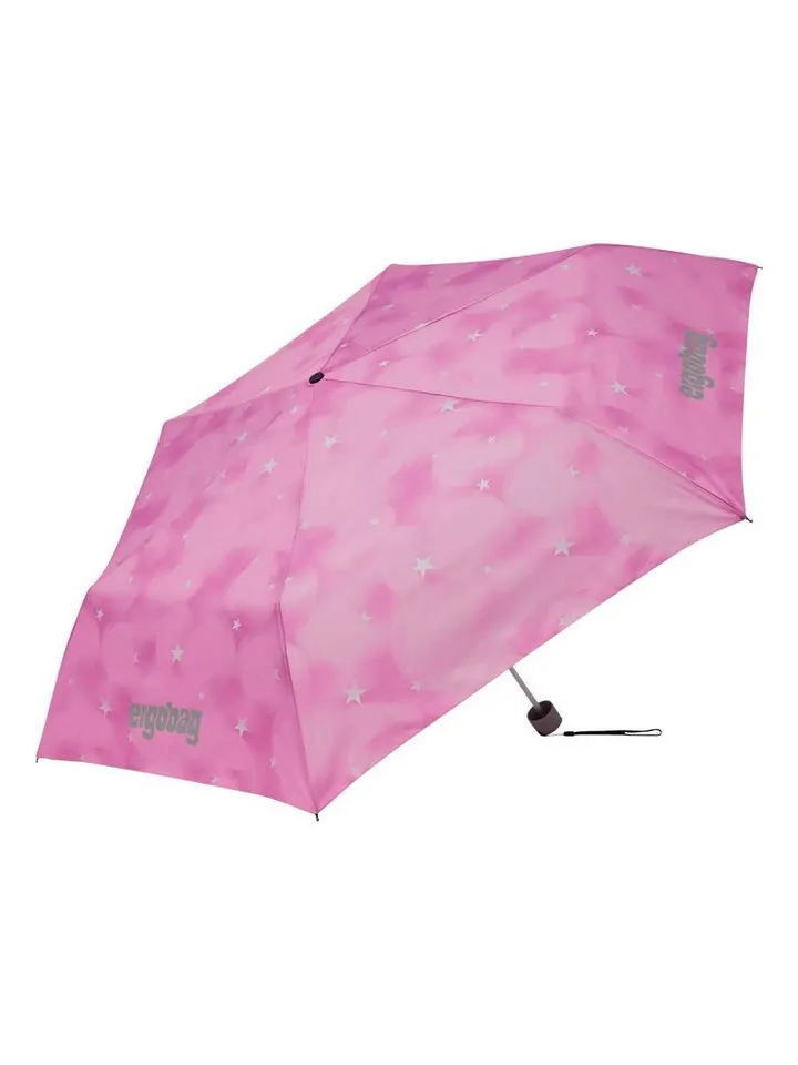 Ergobag Ergobag Taschenregenschirm Regenschirm, mit reflektierenden Details, Rosa, – Produktbild 1 von 3