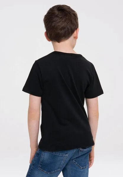 LOGOSH!RT LOGOSH!RT Videogame Super Mario Sprung Bio T-Shirt Print Kinder, Schwarz, – Produktbild 4 von 4