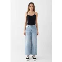 DAWN Damen Jeans BLINK High Waist Wide DAWN Bio-Baumwolle, Light blue, – Produktbild 2 von 5