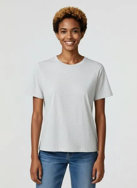 UNIPOLAR UNIPOLAR Basic T-Shirt Modell: Music, Cool heather grey (weiß), – Produktbild 1 von 1