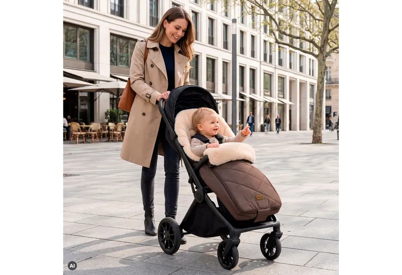 fillikid fillikid Fußsack Vegan Comfort, Winterfußsack, Braun, – Produktbild 3 von 5