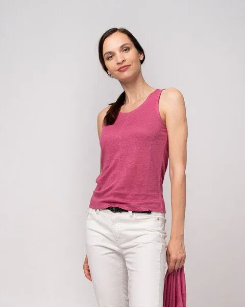 Alma & Lovis Alma & Lovis Leinentop aus Leinen-Jersey | Linen Top, Rosa, – Produktbild 3 von 3