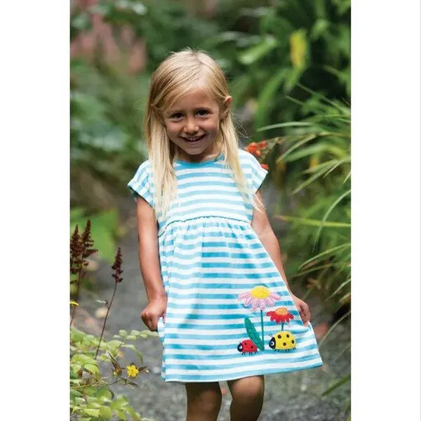 Frugi Frugi Sommerkleid Gartenliebe (Ladybird) Fliss Applique Dress – Produktbild 2 von 2