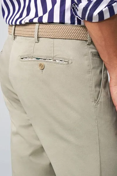 Meyer MEYER Fine-Print Baumwollchino, Beige (beige), – Produktbild 2 von 4