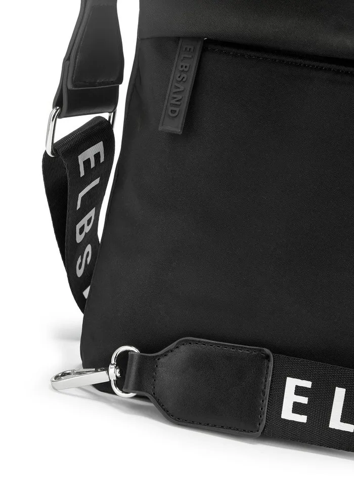 Elbsand Elbsand Umhängetasche Schultertasche, Minibag, Crossbody Bag, Damentasche, Handtasche Damen zum Umhängen aus weichem Material VEGAN, Schwarz, – Produktbild 5 von 5