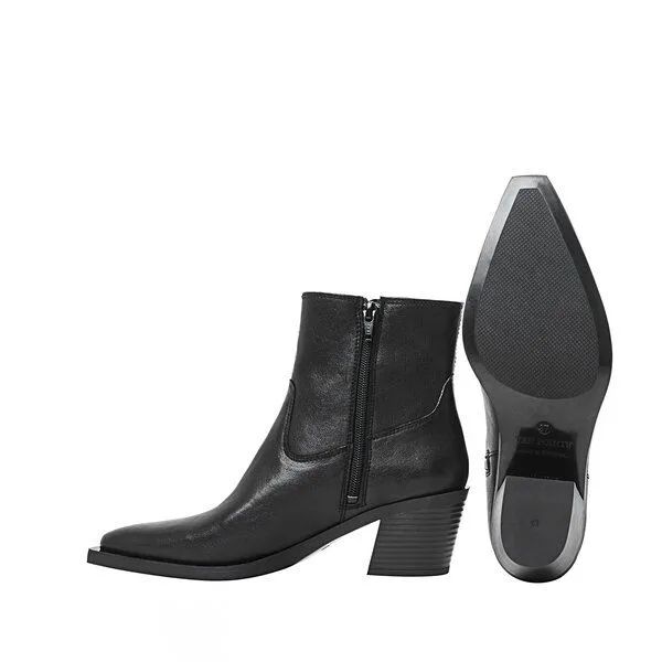 Ten Points Ten Points Carmen, Zip-Leder-Cowboy-Boots, Schwarz, – Produktbild 2 von 3