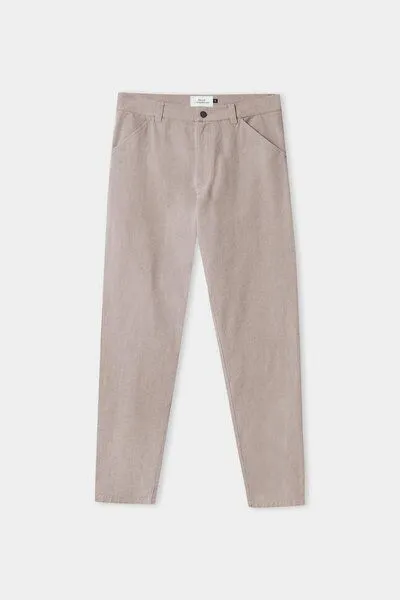 About Companions About Companions Casual Hose OLF aus leichtem 230g Bio-Baumwoll-Canvas, Cold brown, – Produktbild 2 von 4