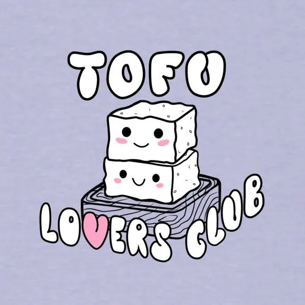 roots of compassion roots of compassion T-Shirt Tofu Lovers Club bio & fair & vegan - weiter Schnitt - veggie, Vegetarier, Veganer, Weiß, – Produktbild 2 von 3
