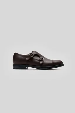 Solari Milano Solari Milano Herren vegan Kleid Schuhe Monk Strap Braun – Produktbild 1 von 1