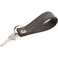 Schlüsselanhänger aus Wollfilz 3 x 12 cm anthrazit – Produktbild 1 von 1